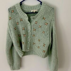 LoveShackFancy Emilie wool cardigan. Size Medium